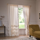 Ruffles Linen Window Curtain ivory - Waterfall