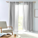 Made to measure washed linen curtain mineral grey