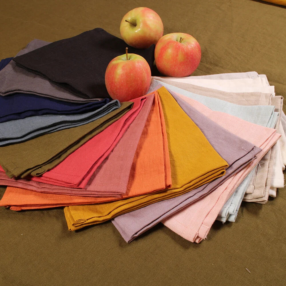 Buy A New Set Of Custom Made Linen Table Napkins For Your Home - Linenshed