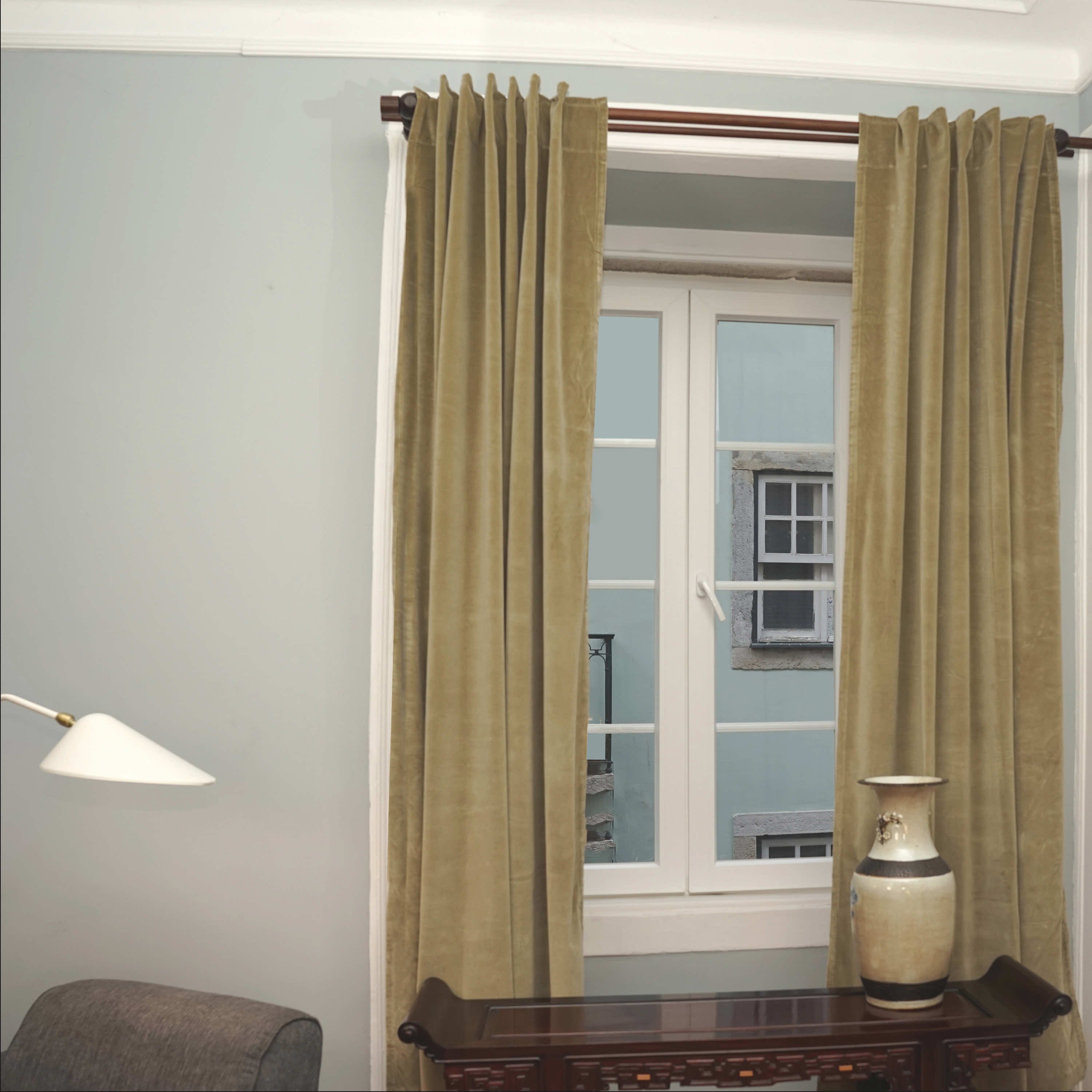 Rideaux velours : vert, beige, bleu, noir et plus