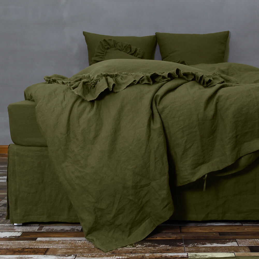 Housse De Couette 135X200 Marbre Vert Duvet 1 Personne