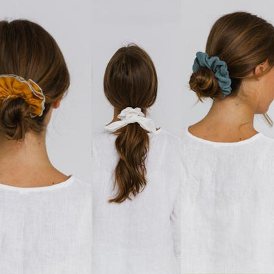 The latest addition to Linenshed: The hair scrunchie!