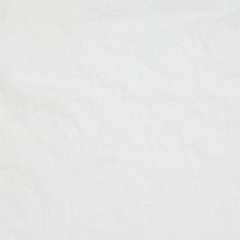 Robe de nuit en lin lavé à mini volants « Bia » Blanc 