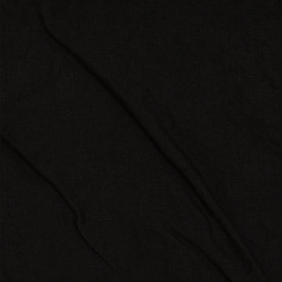 "Drops" Rideau en Lin à volants Noir #colour_encre-noire