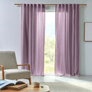 Made to measure washed linen curtain lilac