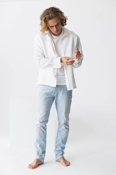 Chemise veste "Cristiano" blanc 3 #colour_blanc-optique