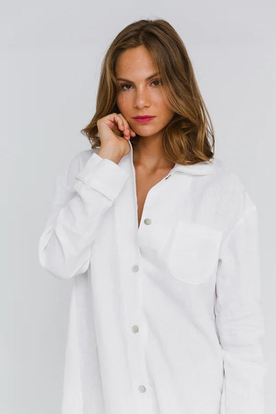 Chemise de nuit luxueuse Blanc Optique 1 #colour_blanc-optique