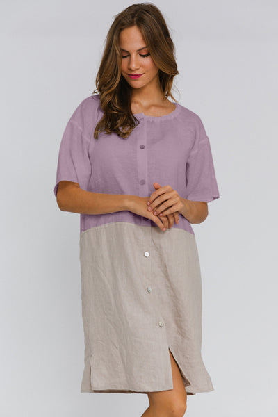 Night In Tokyo Maternity and Nursing OverSized Shirt Dress – The Mom Store