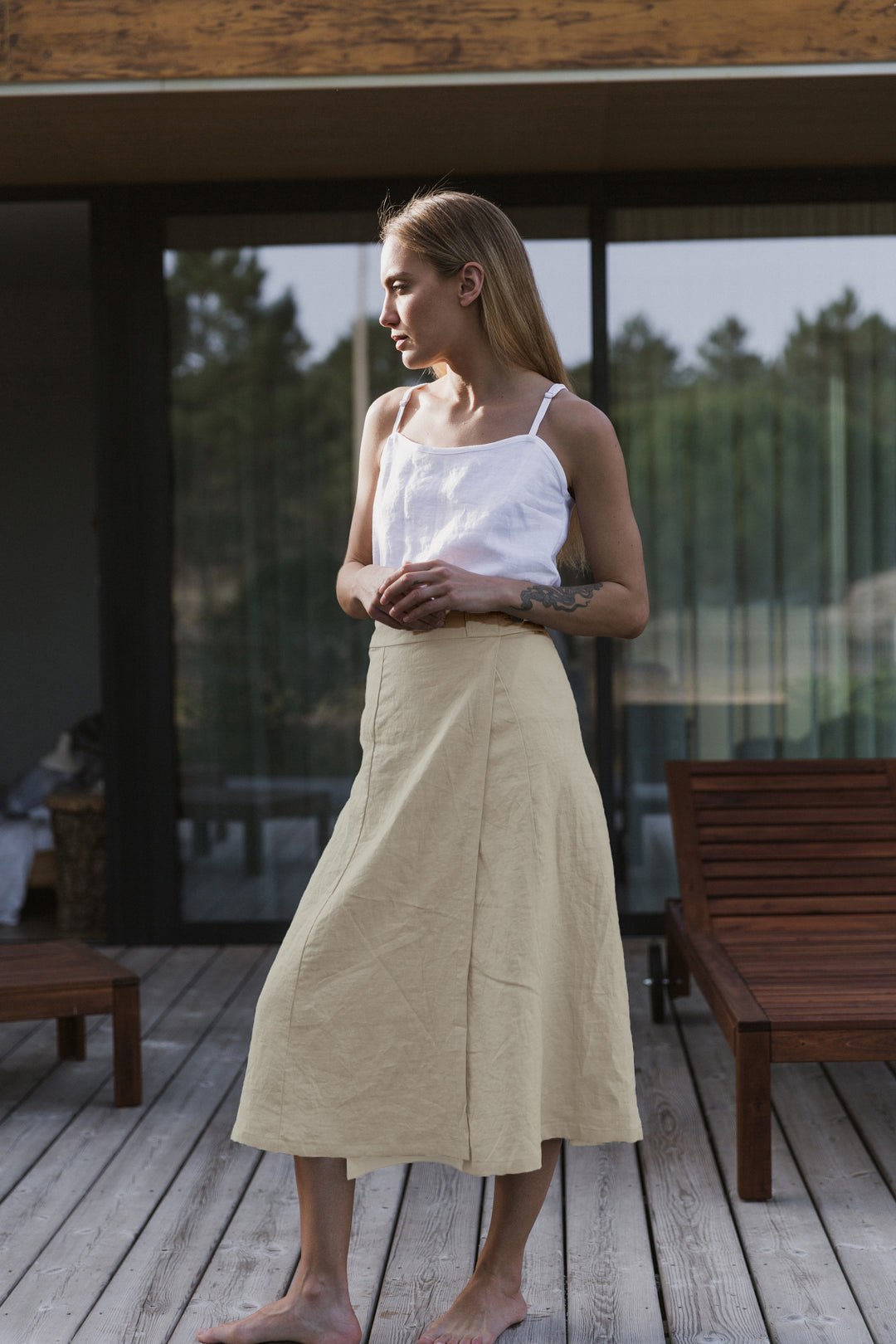 High-quality French linen skirts | Linenshed