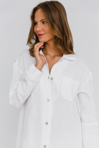 Sales! Luxury Washed Linen Nightgown “Mel”